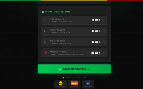 TICFOCA — Paiement en ligne